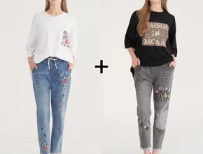 내돈내산 라라쎄 자수데님베스트 2종 품질 가격 최고 제품