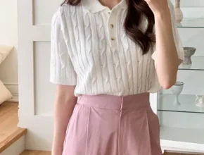 핫딜 엔니튜드 린넨 블렌드 반팔 카라 니트 3종 BEST 제품