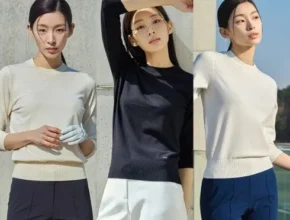 인플추천 후라밍고 24SS 쿨 썸머 엠마 쉬폰 웨이브 니트 블라우스 3종 BEST 제품